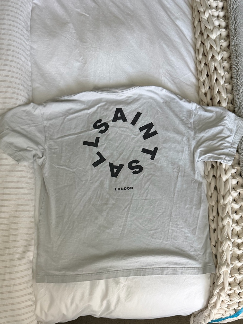 Allsaints men’s Tierra oversized 100% organic cotton tee large mens L